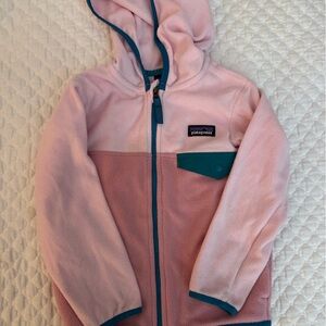 Patagonia Pink and Teal Fleece Jacket